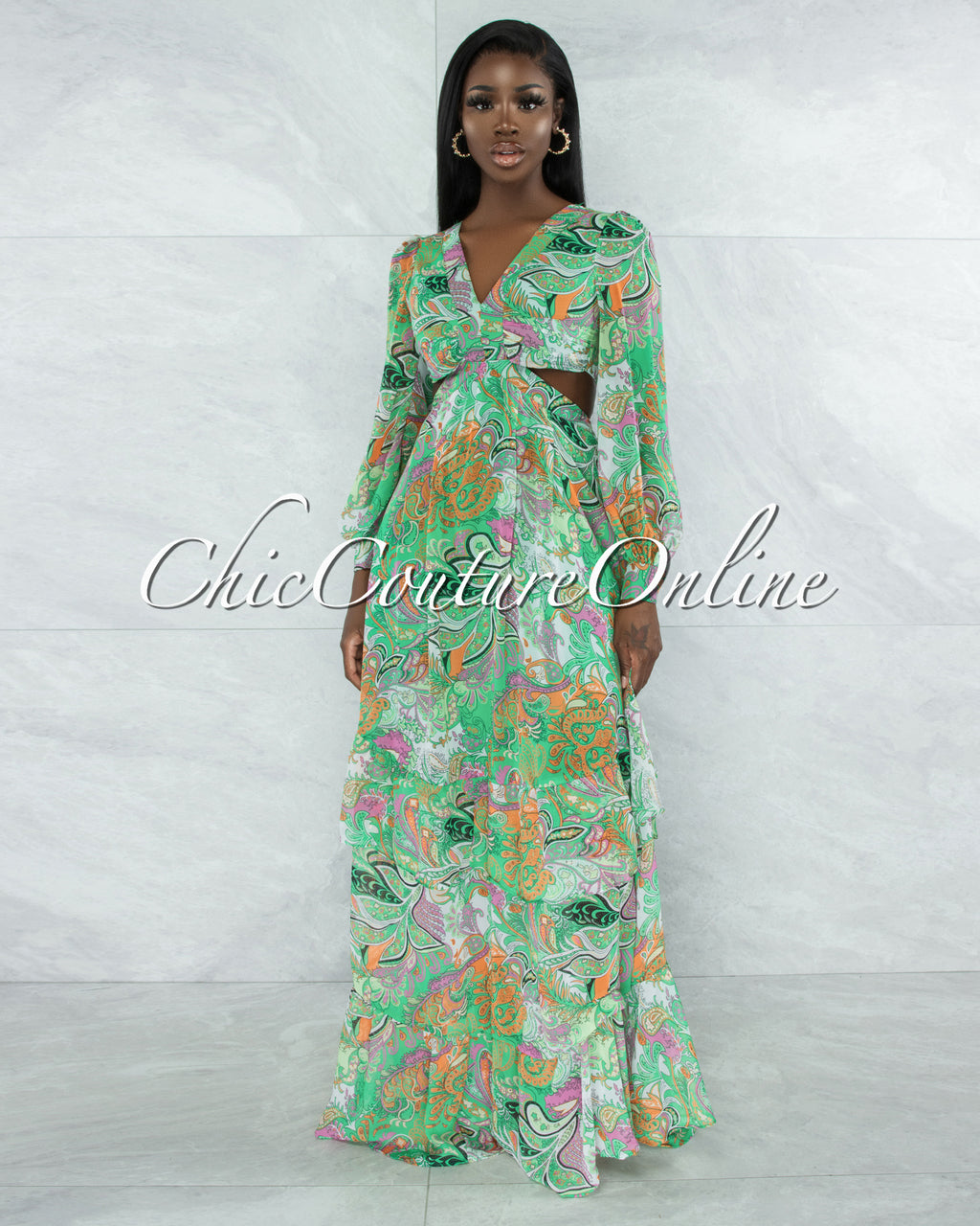 Waist Maxi Dress – Chic Couture ...